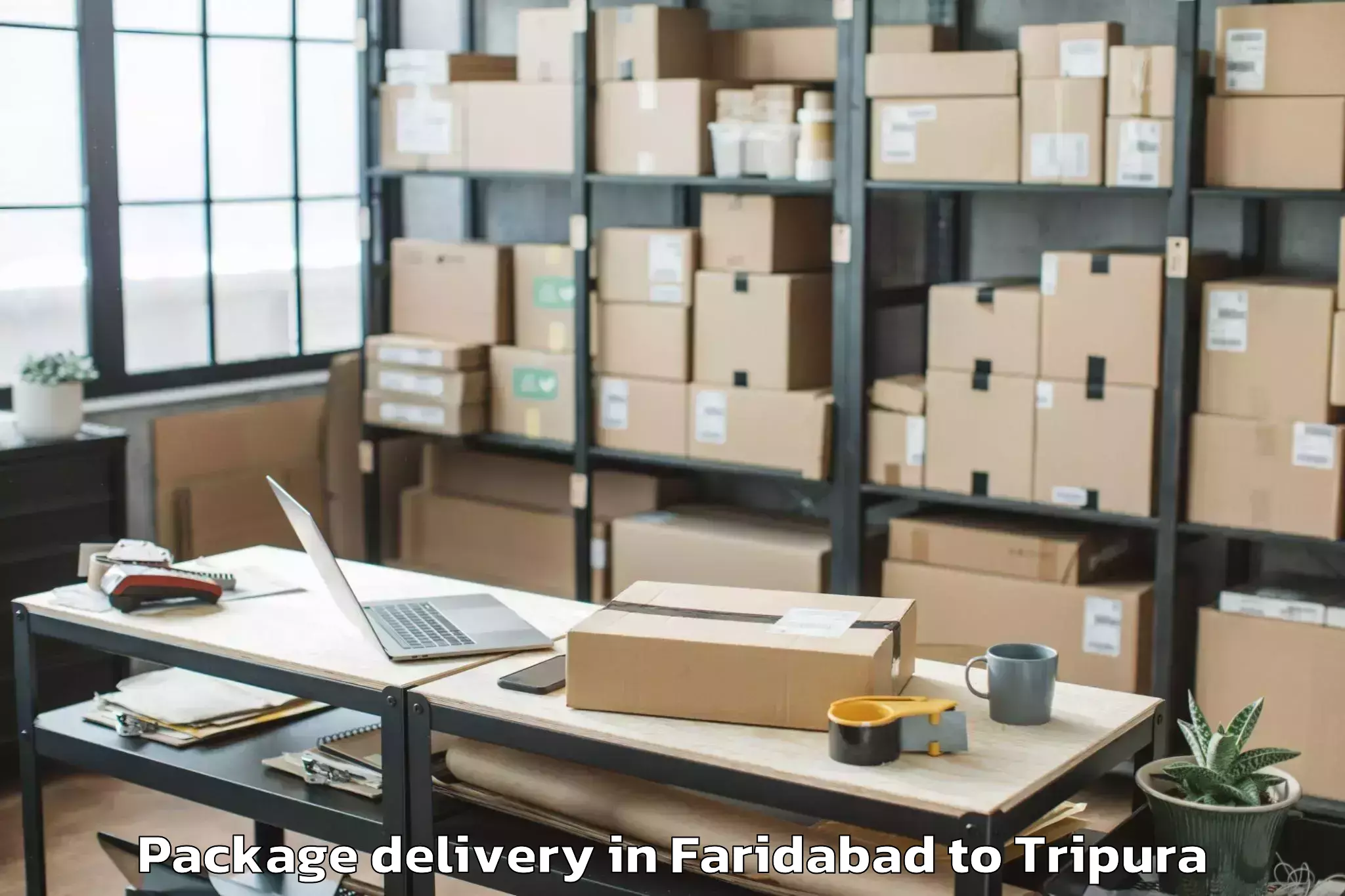 Trusted Faridabad to Melaghar Package Delivery